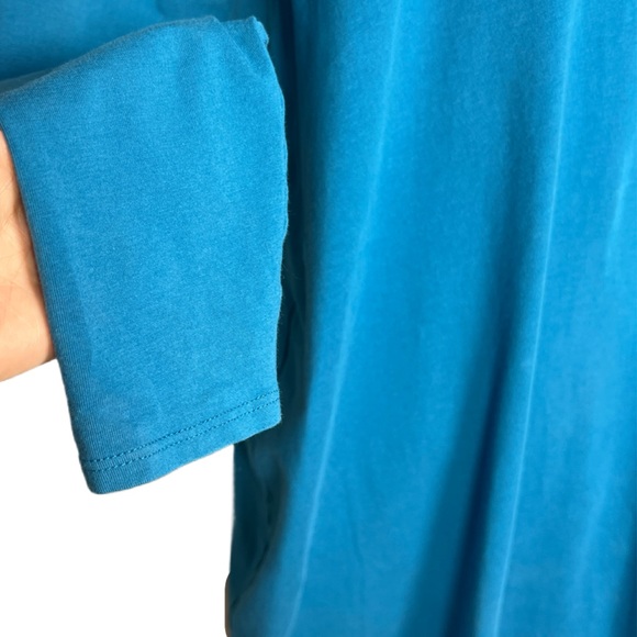 UNIVERSAL STANDARD Women Vanity Size XS/US L Blue Geneva Asymmetrical Midi Dress - Picture 8 of 10